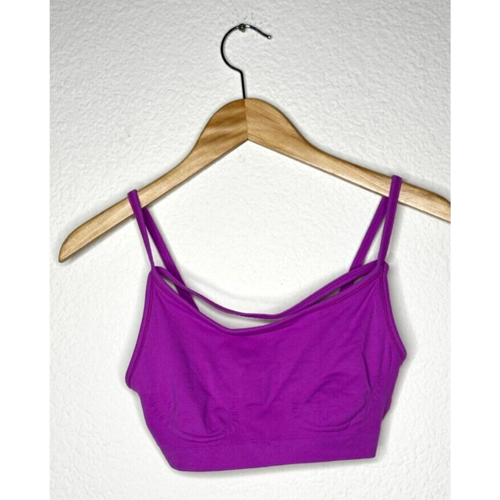 Fabletics Purple Sports Bra Strap Size XXXS 3XS Sports No pads
